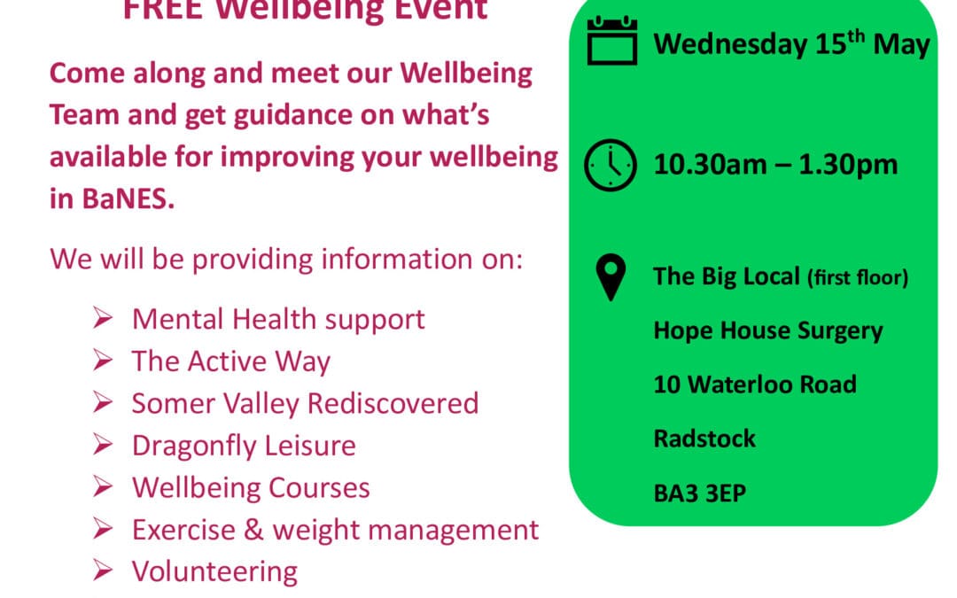 Mental Health Awareness Week Wellbeing Event